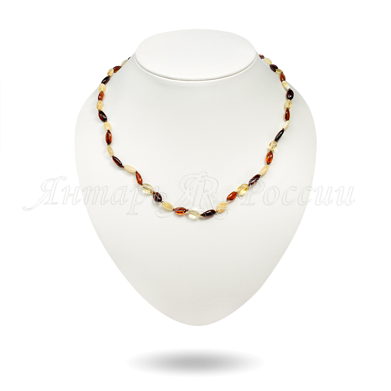 Бусы, янтарь