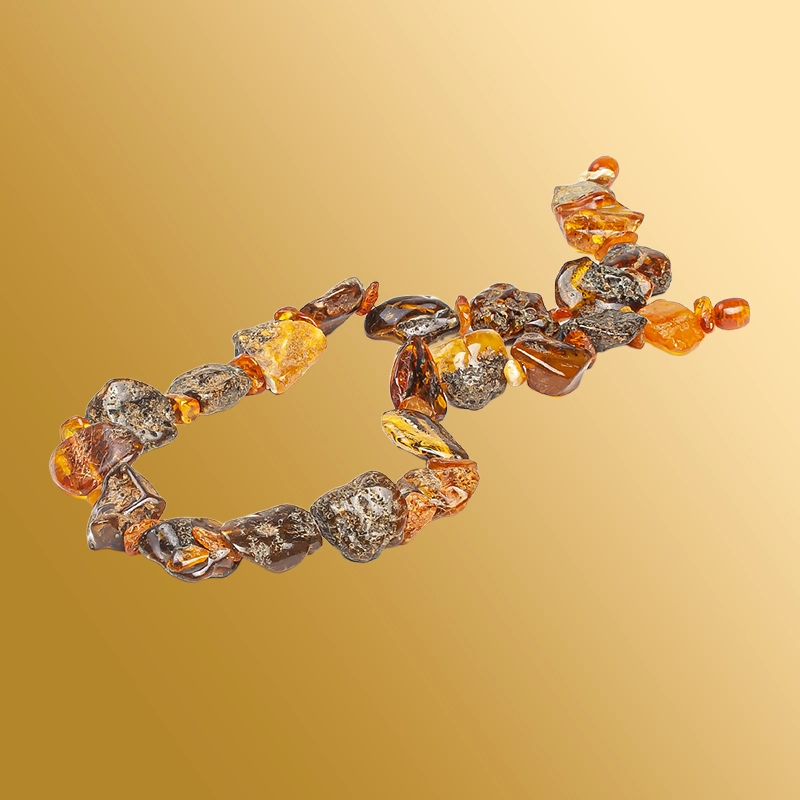 Бусы из лечебного янтаря